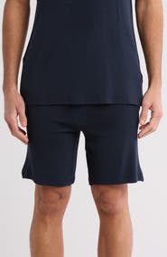BOSS Ribbed Knit Pajama Shorts