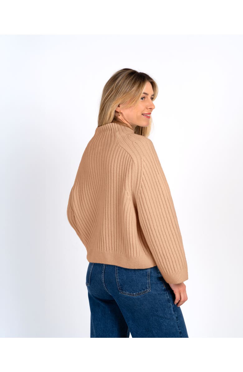 Kettlewell Maeve Rib Knit Sweater, Alternate, color, Sesame