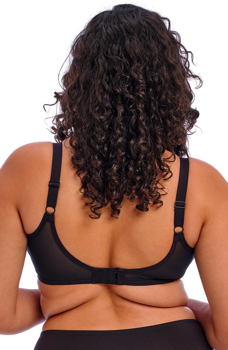 Elomi Smooth Underwire Bra, Alternate, color, Black