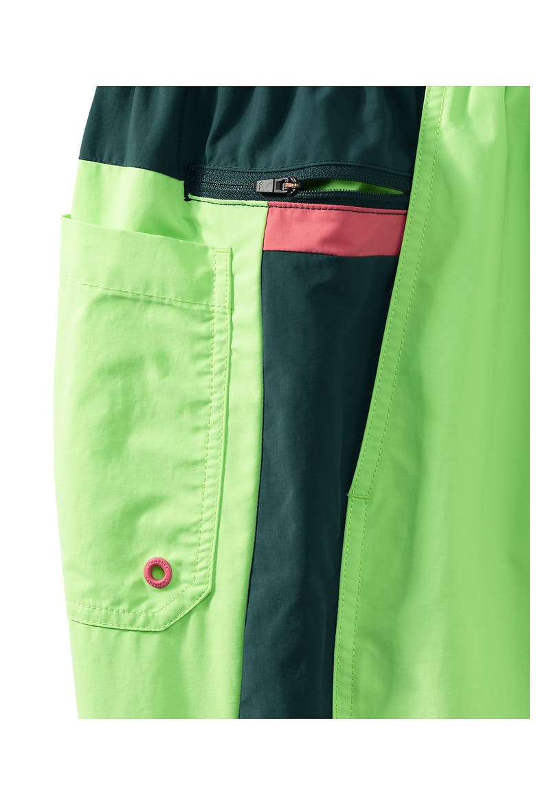 9" Volley Swim Trunks, Alternate, color, Lime Jade Colorblock