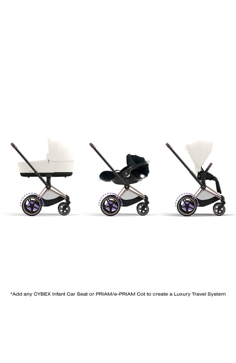 CYBEX e-PRIAM 2 Electronic Smart Stroller, Alternate, color, Off White