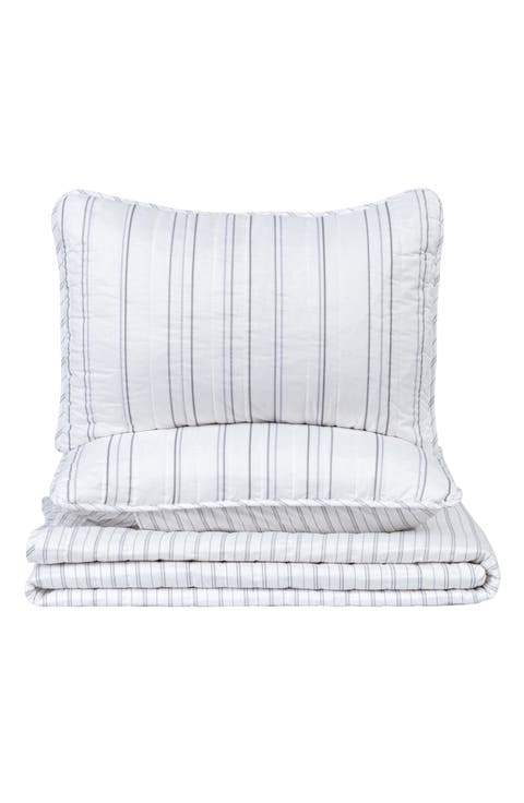 Stripe Quilt & Sham Set