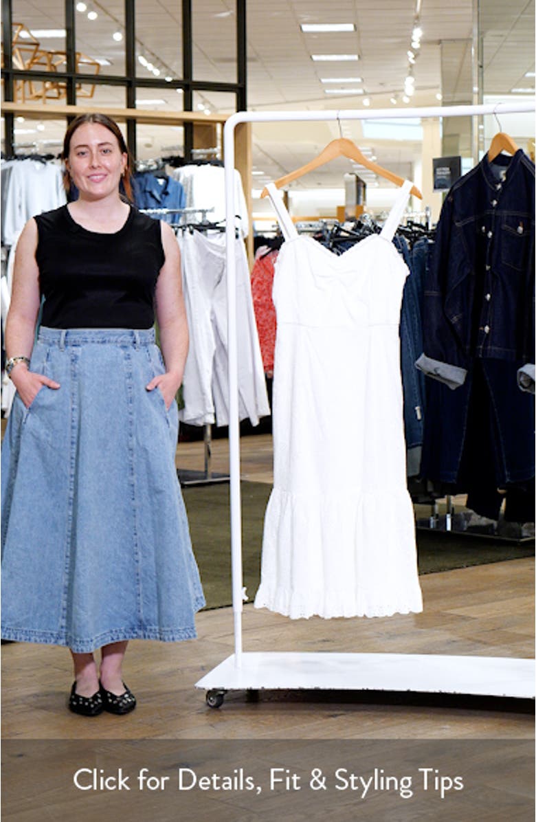 Lace Trim Cotton Eyelet Dress, sales video thumbnail