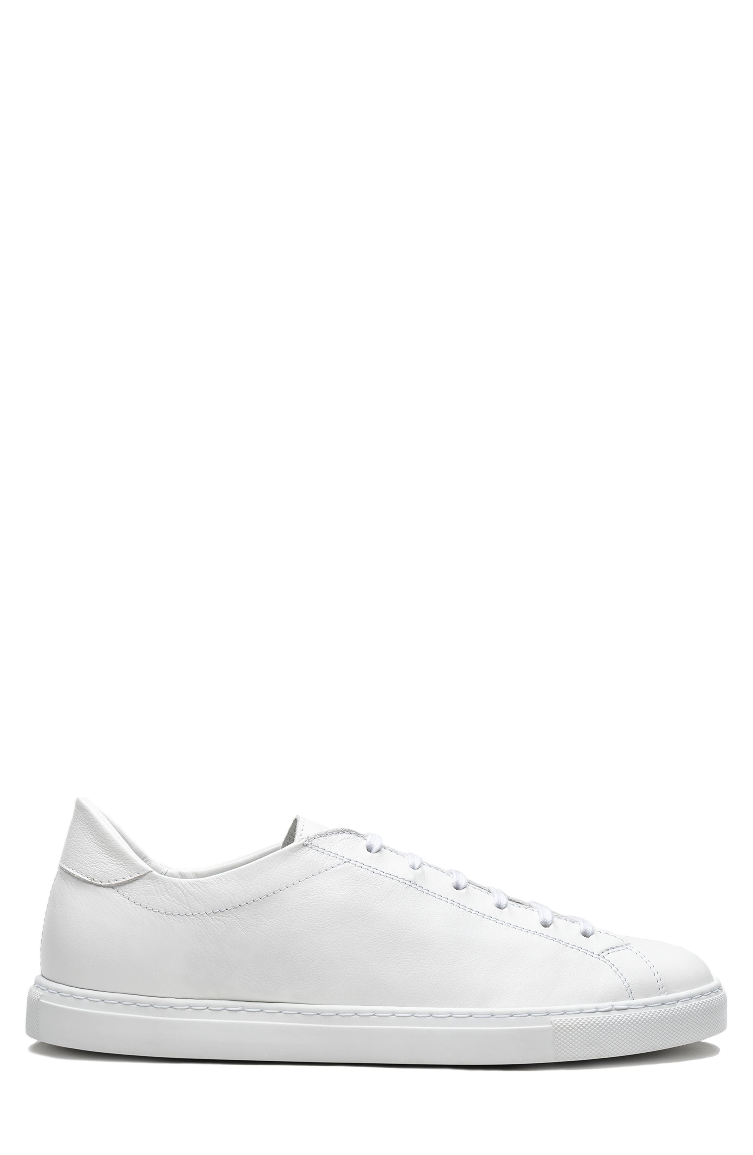 The Sneaker 02, Alternate, color, WHITE LEATHER