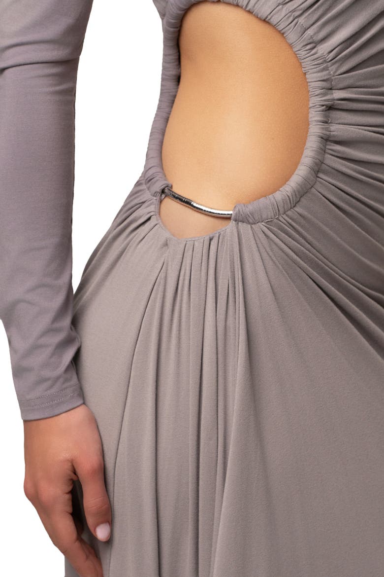 Gilded Grace Maxi Dress, Alternate, color, Grey