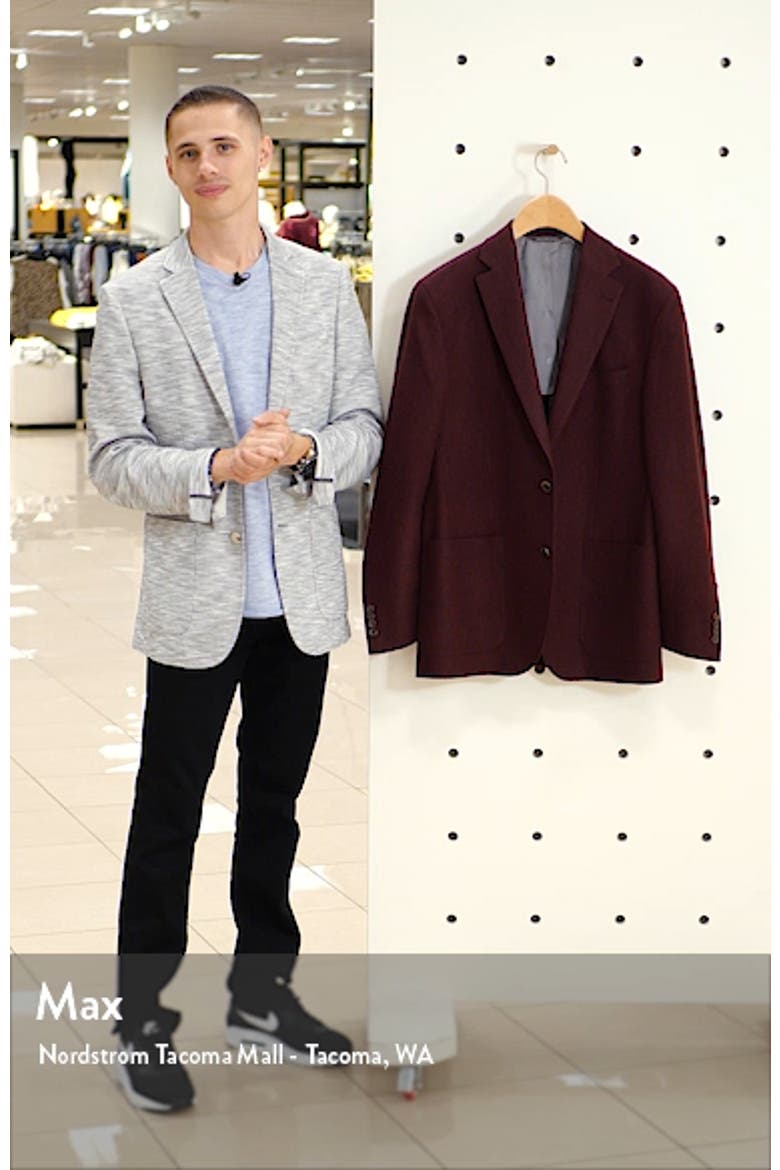 Aiden Classic Fit Solid Wool Sport Coat video