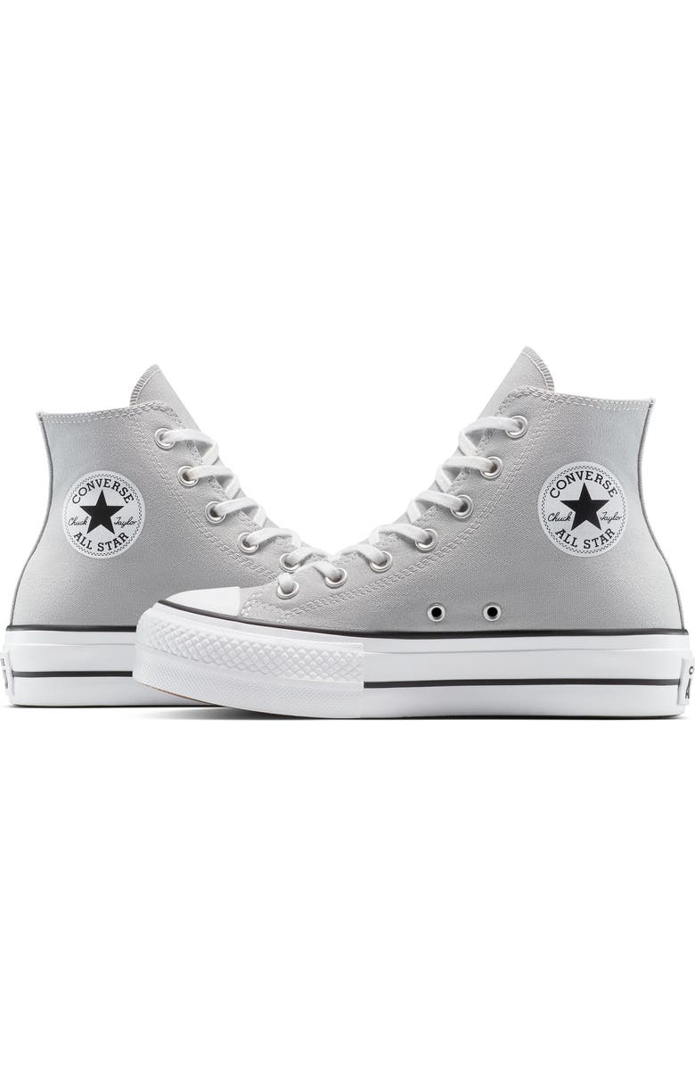Converse Chuck Taylor<sup>®</sup> All Star<sup>®</sup> Lift High Top Platform Sneaker, Alternate, color, Grey Area/White/Black