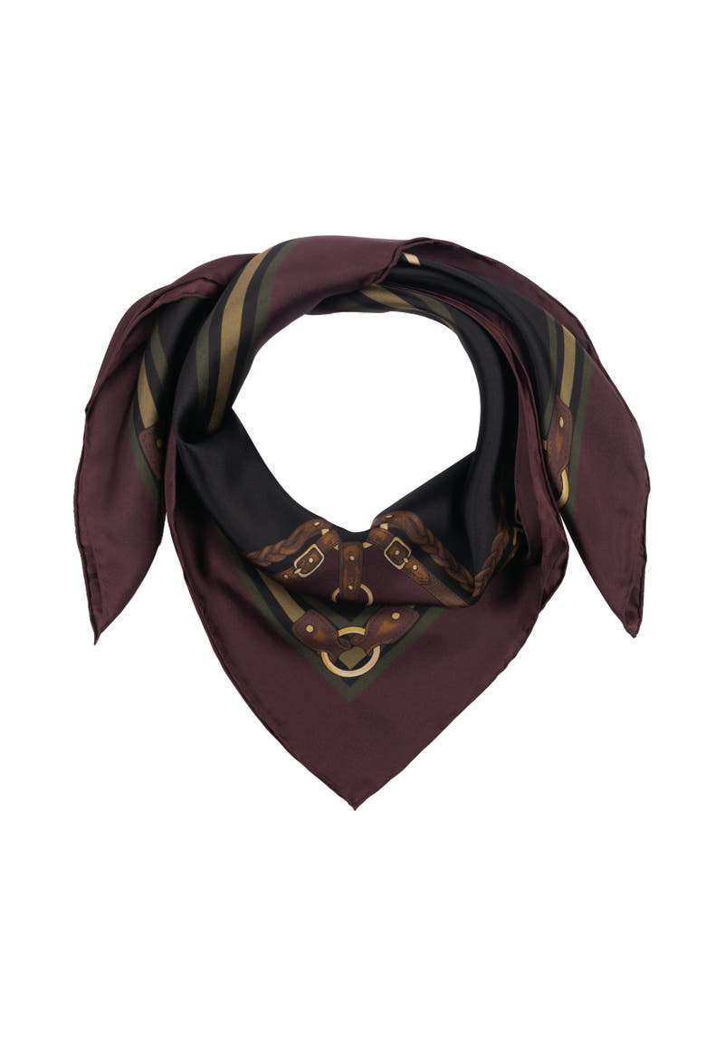 belting square with logo crest, Alternate, color, burgundy