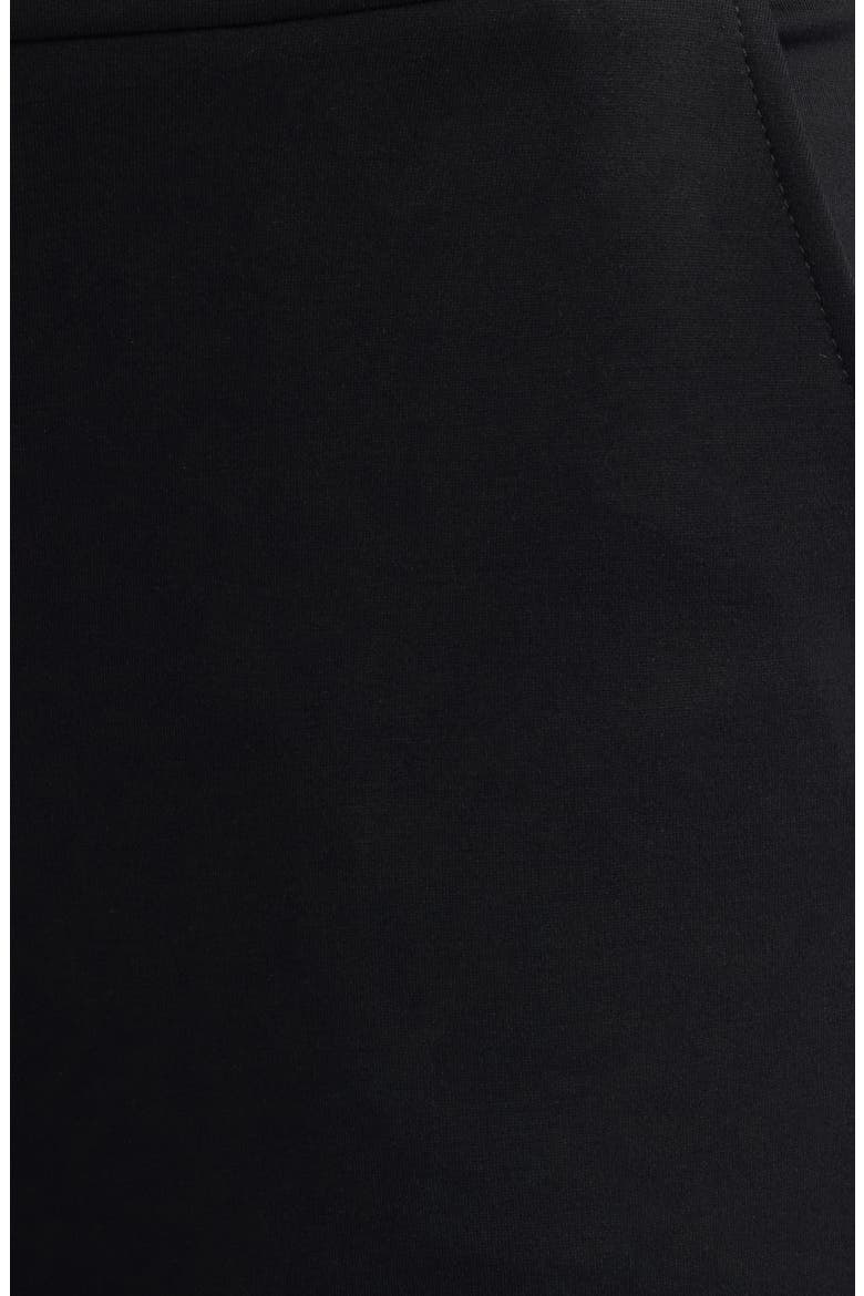High Waist Rivet Hem Wide Leg Pants, Alternate, color, ANNE BLACK