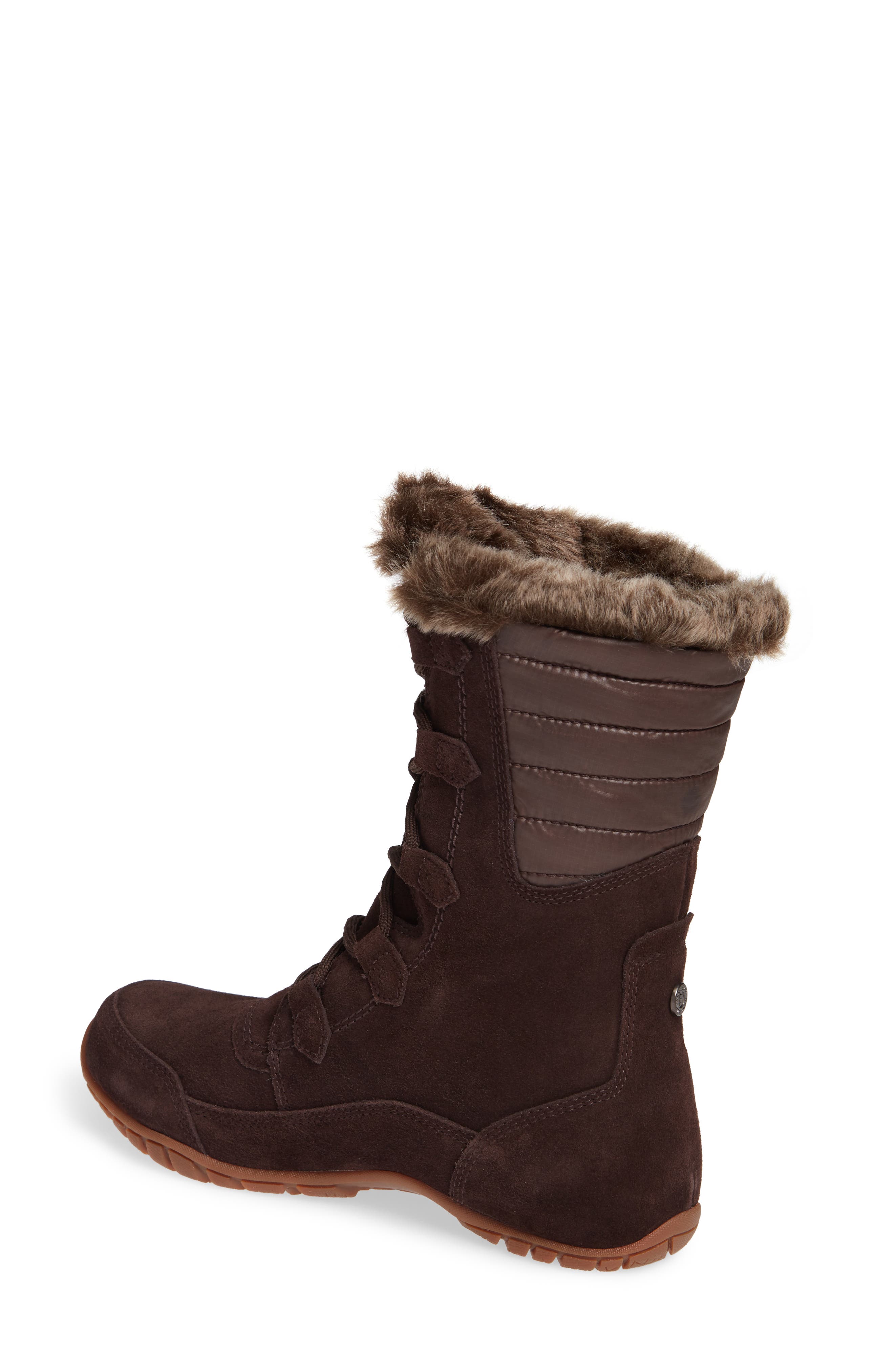 The North Face Nuptse Purna II Waterproof PrimaLoft<sup>®</sup> Silver Eco Insulated Winter Boot, Alternate, color, 