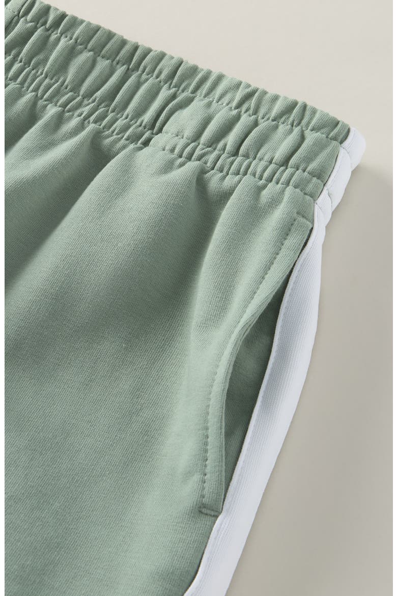 Kids' Vibe Check Cotton Blend Terry Shorts, Alternate, color, GREEN LILYPAD
