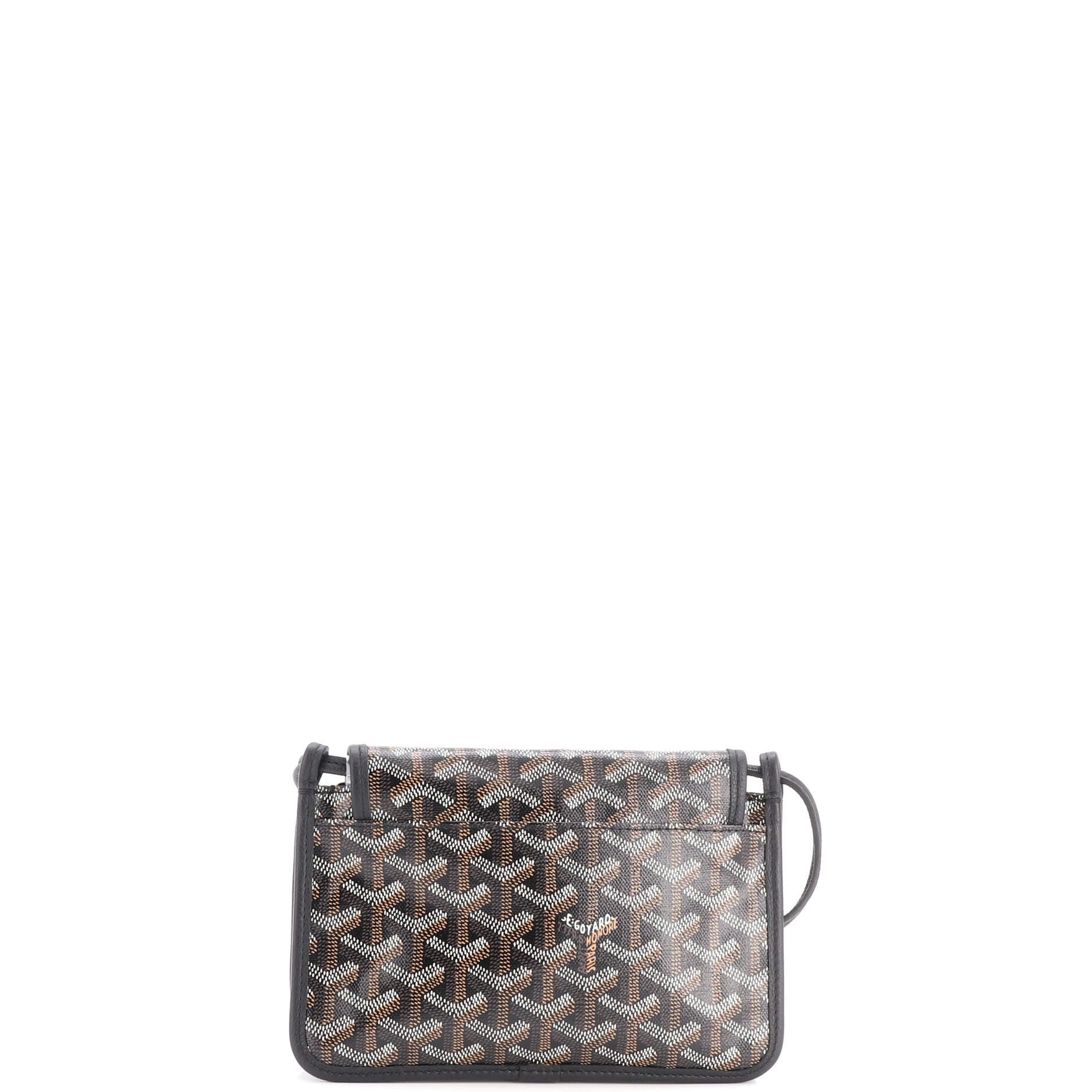 Plumet Clutch Wallet Coated Canvas, Alternate, color, Black