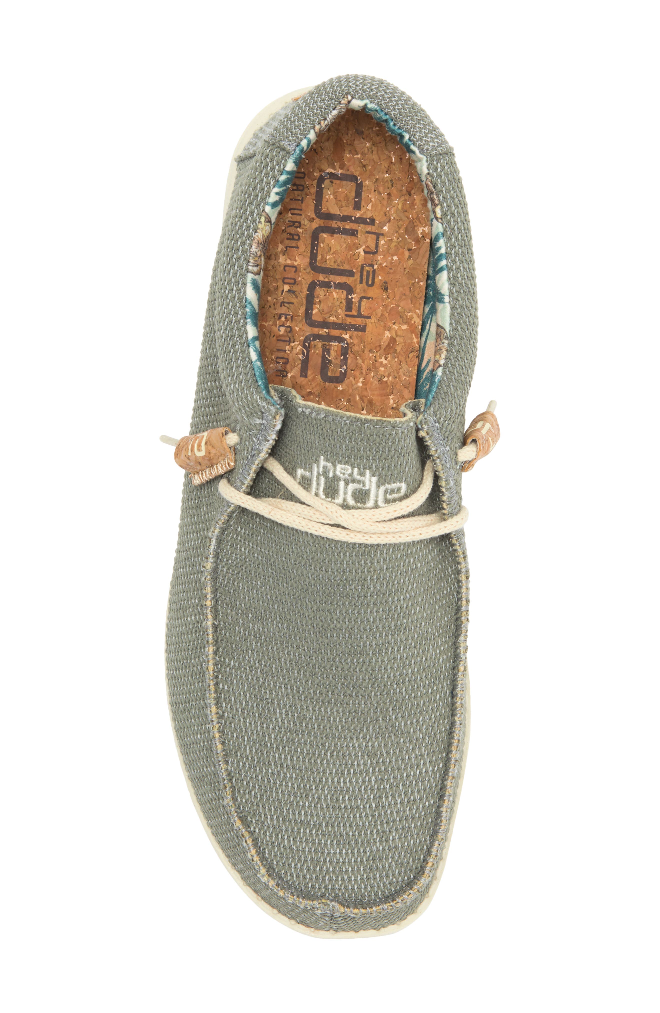 Hey Dude Wally Moc Toe Slip-On Shoe, Alternate, color, Sage