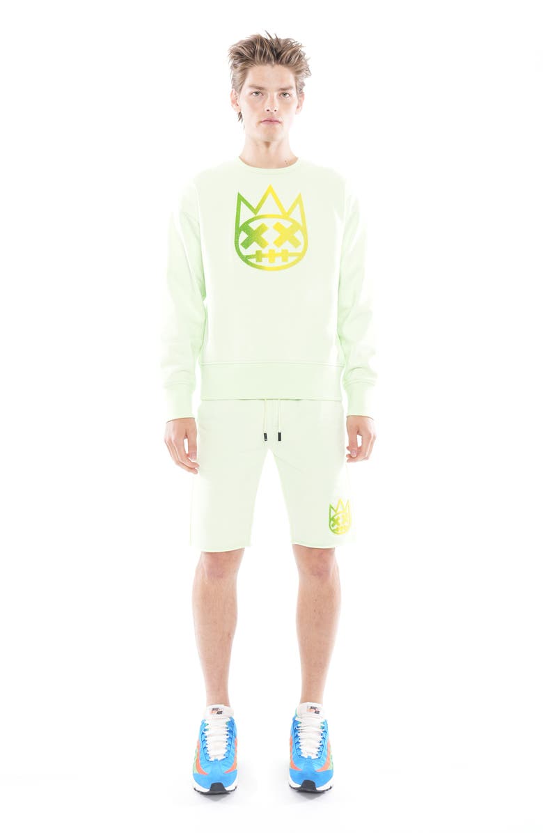 Cult of Individuality Oversize Shimuchan Crewneck Sweatshirt, Alternate, color, Patina Green