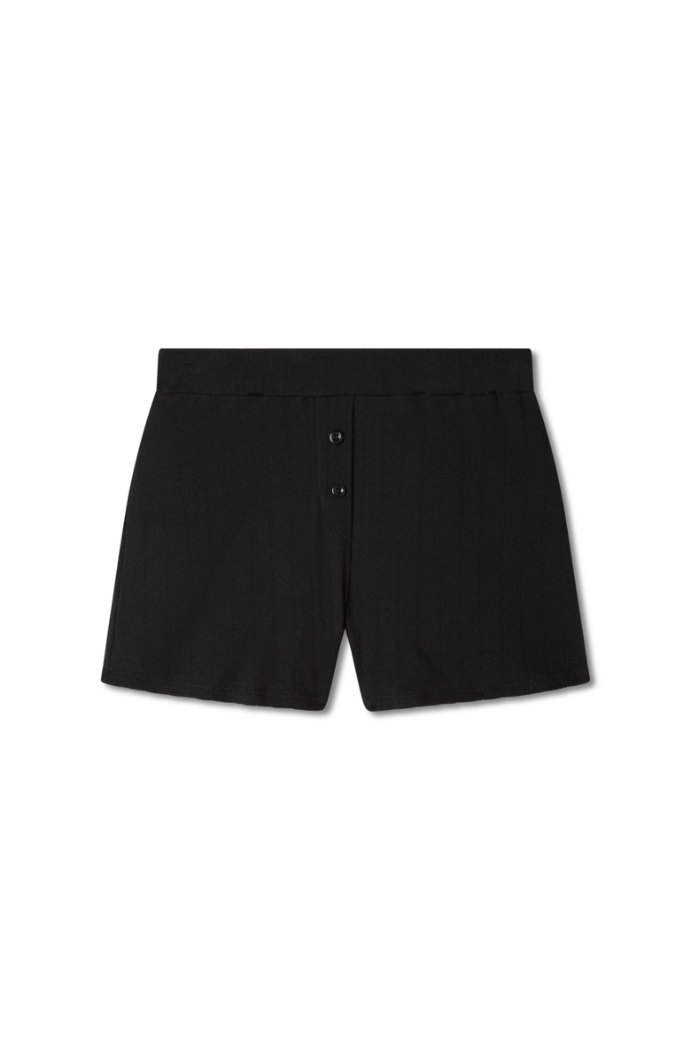 VIR VITA Pointelle Lounge Short, Main, color, Black