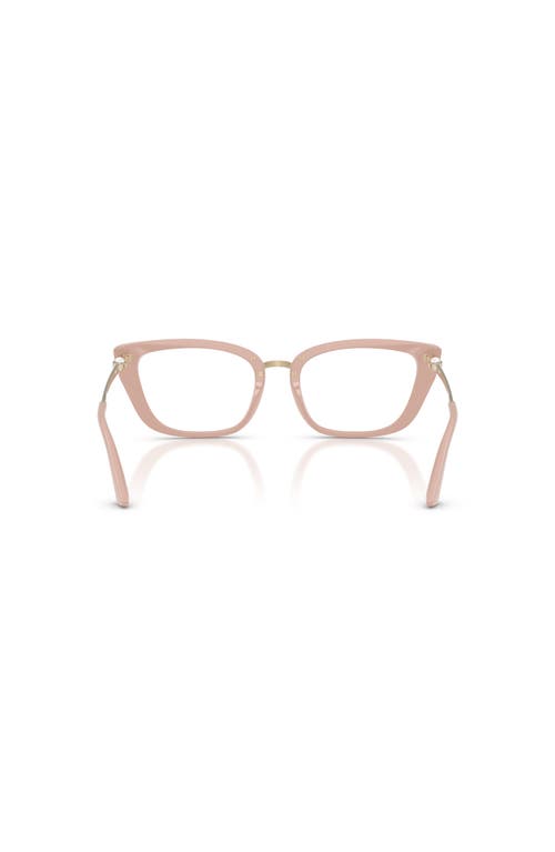 Jimmy Choo 52mm Cat Eye Optical Glasses In Brown