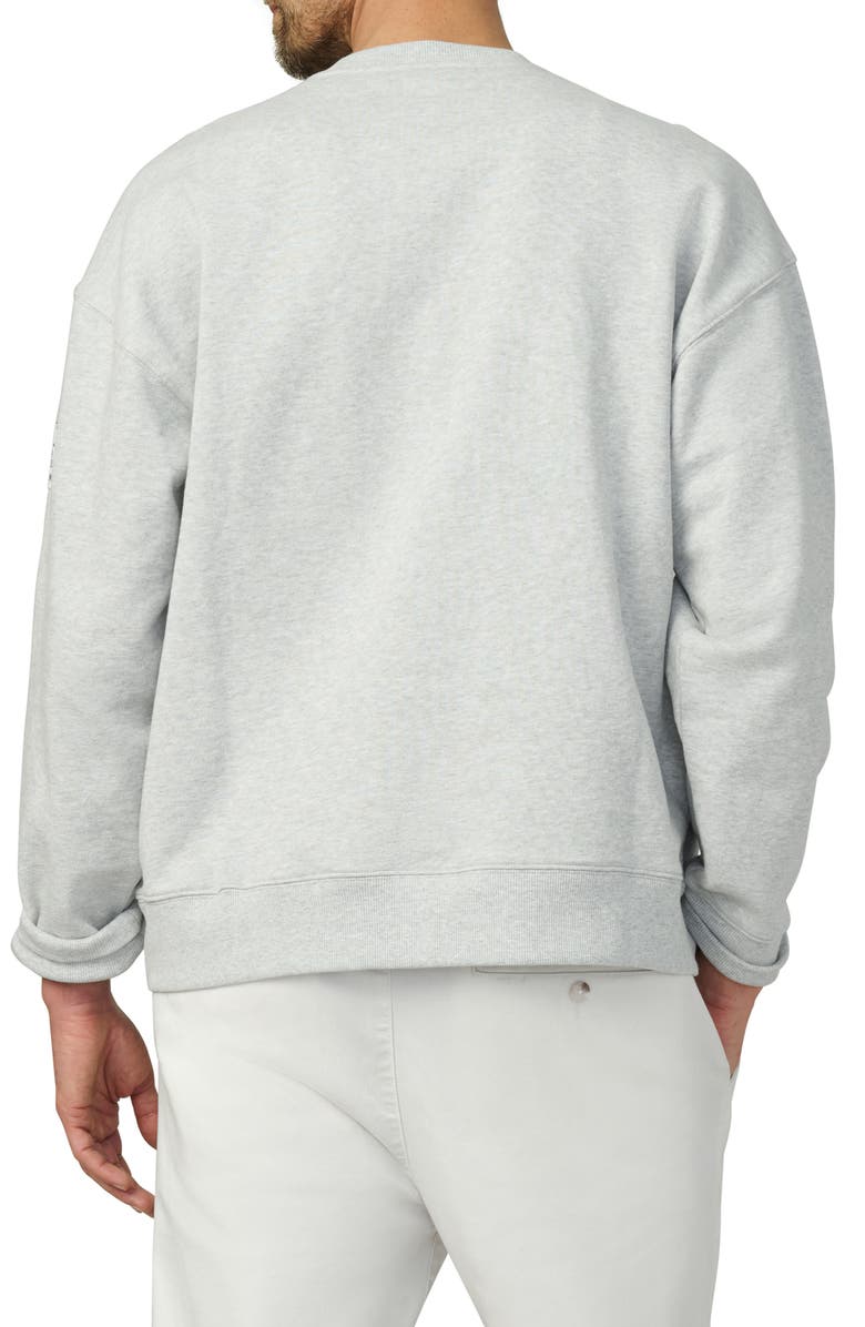 Joe's Relaxed Crewneck Graphic Sweatshirt, Alternate, color, Light Heather Grey