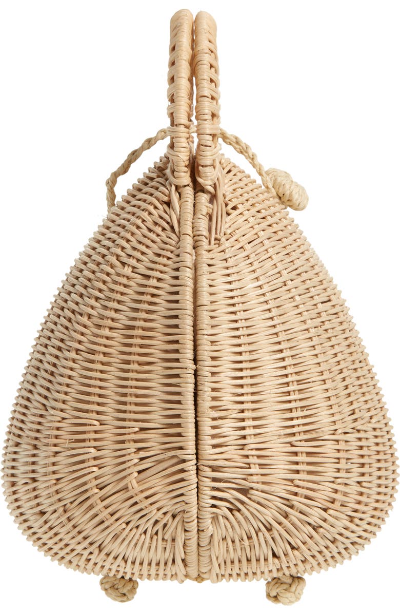 Cult Gaia Millie Rattan Top Handle Bag, Alternate, color,