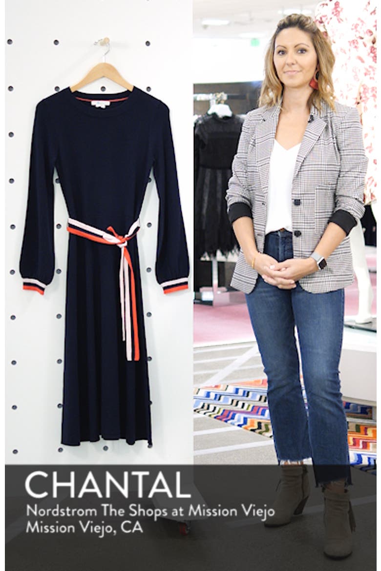 Eden Belted Cotton & Wool Sweater Dress video