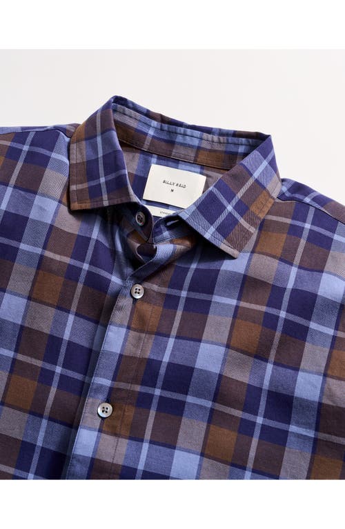 Billy Reid Hutcheson Standard Fit Plaid Cotton Twill Button-up Shirt In Blue