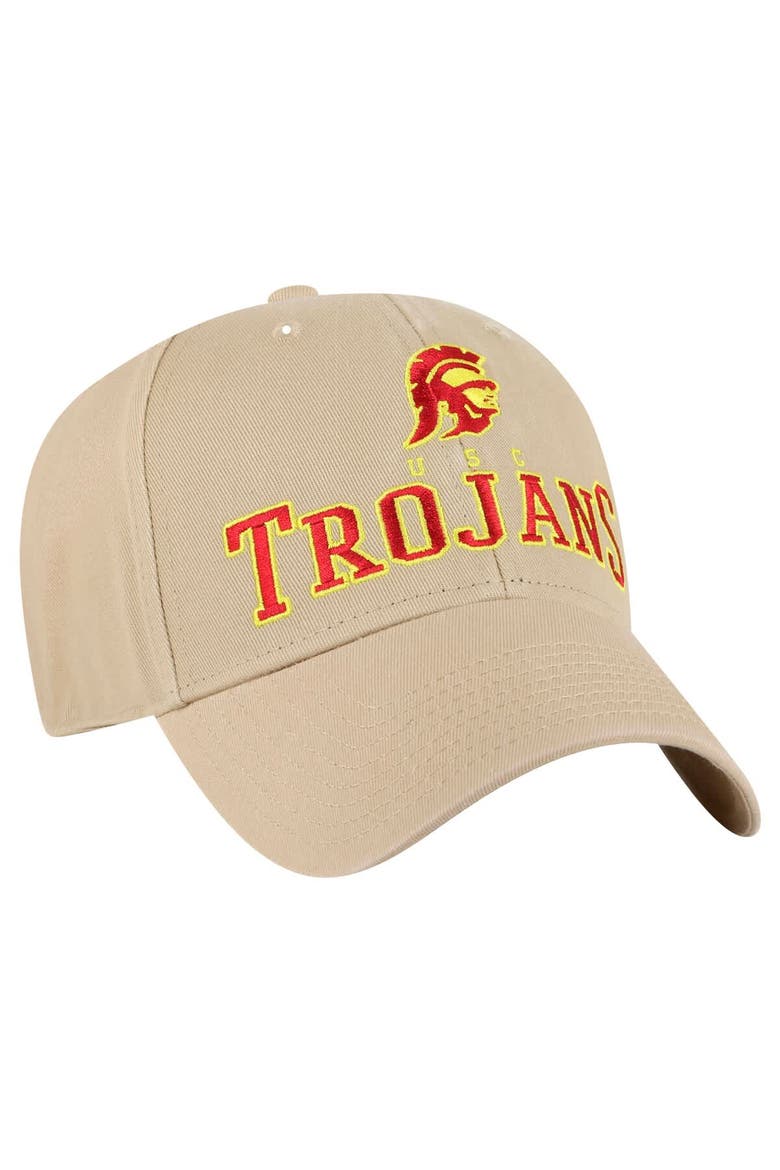 Men's '47 Khaki USC Trojans Powell MVP Adjustable Hat, Alternate, color, Khaki