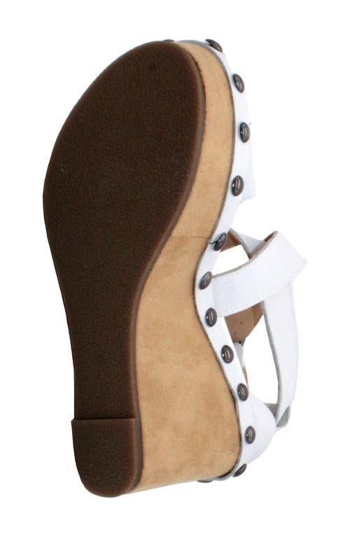 Volatile Zitola Platform Wedge Sandal In White