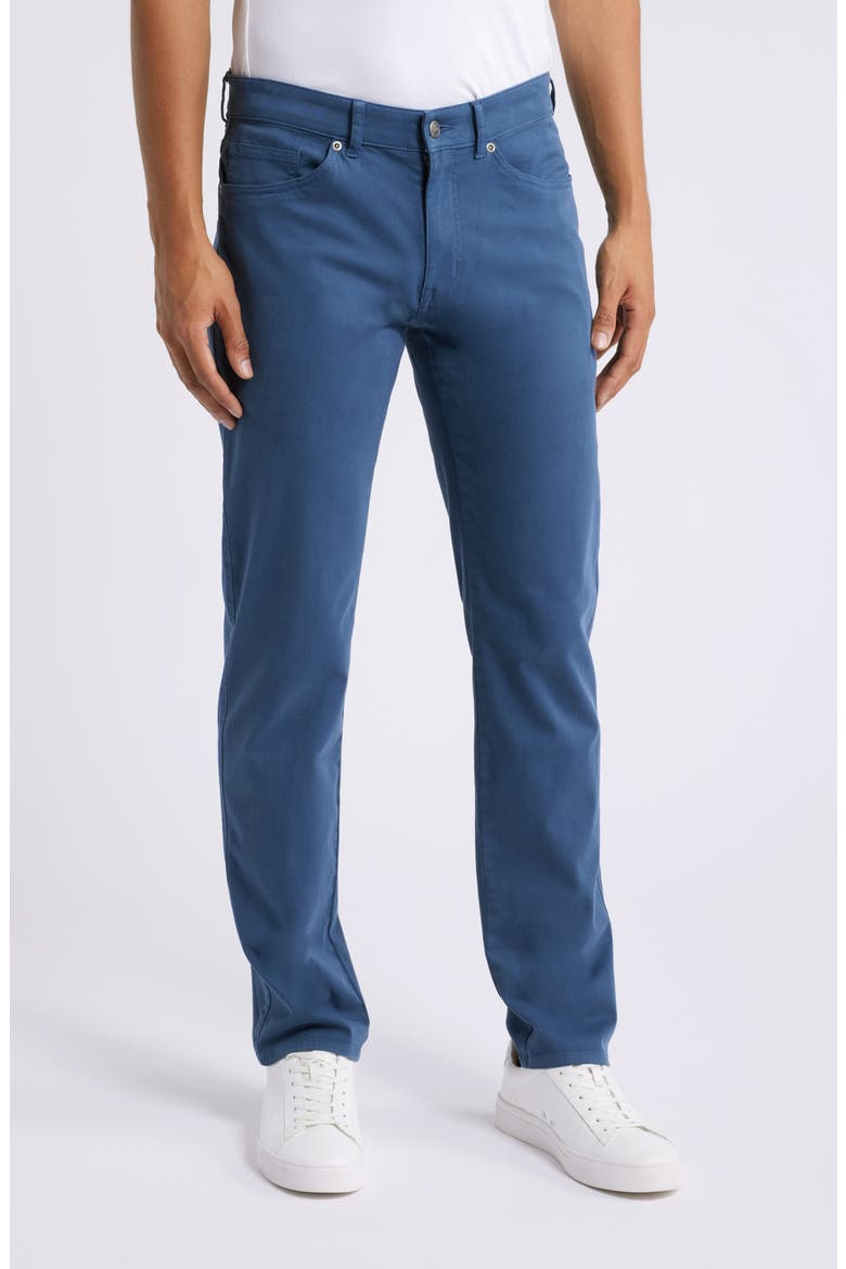 Signature Stretch Sateen Pants, Main, color, NAVY
