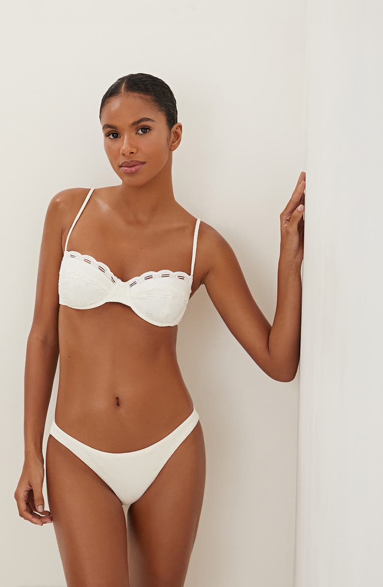 ViX Paula Hermanny Firenze Bikini Bottoms, Alternate, color, White