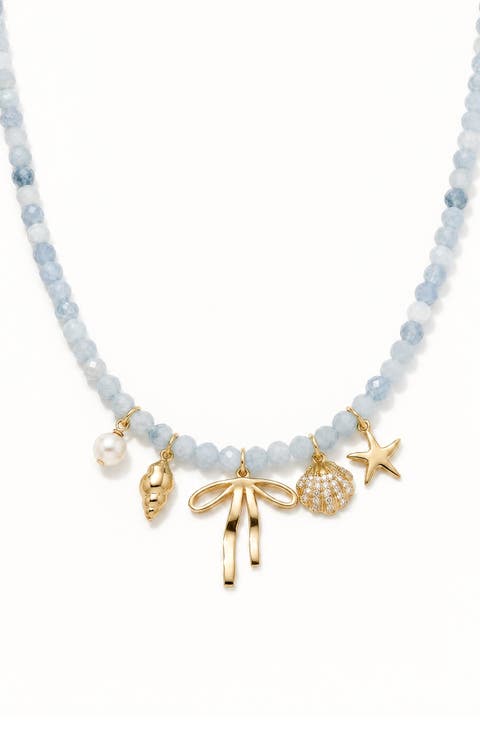 Sea Life Charm Beaded Necklace