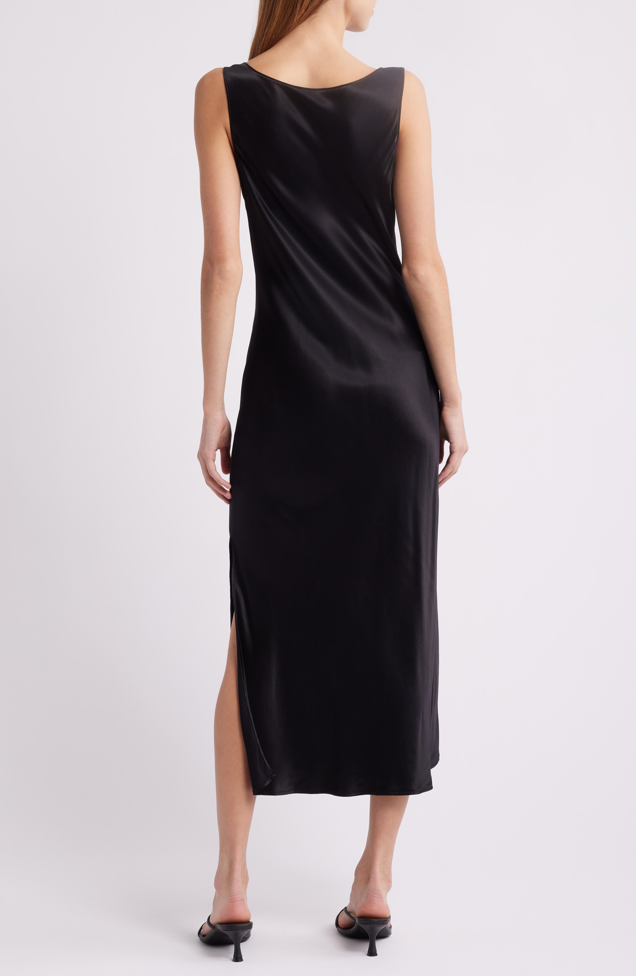 Nat Satin Midi Dress - image 2