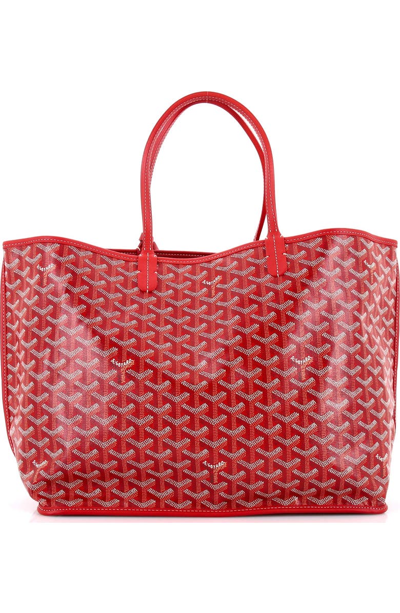 Pre-Owned Goyard Anjou Reversible Tote Coated Canvas PM, Main, color, Red