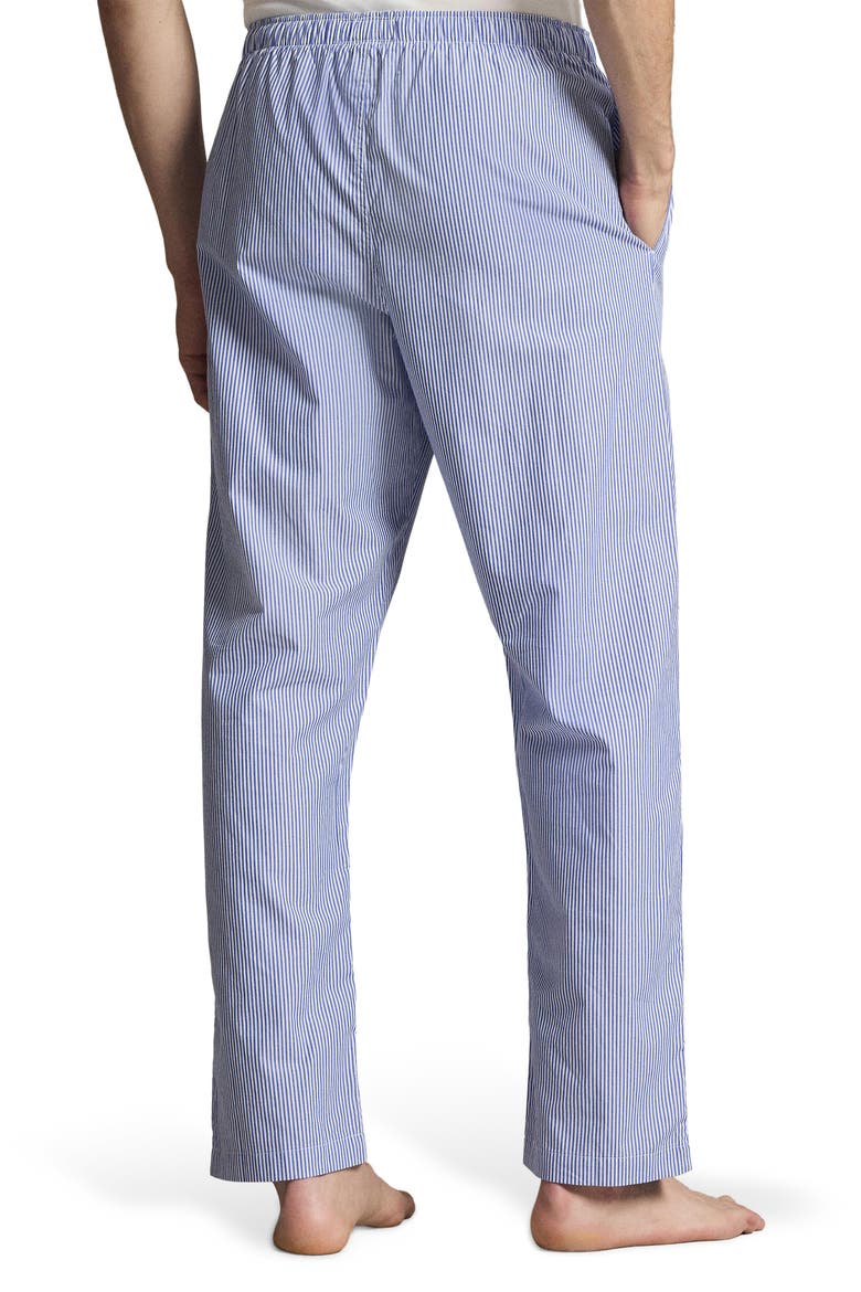 Stripe Cotton Pajama Pants, Alternate, color, VALLEY STRIPE CRUISE NAVY