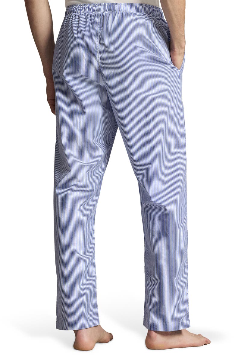 Polo Ralph Lauren Stripe Cotton Pajama Pants, Alternate, color, Valley Stripe Cruise Navy