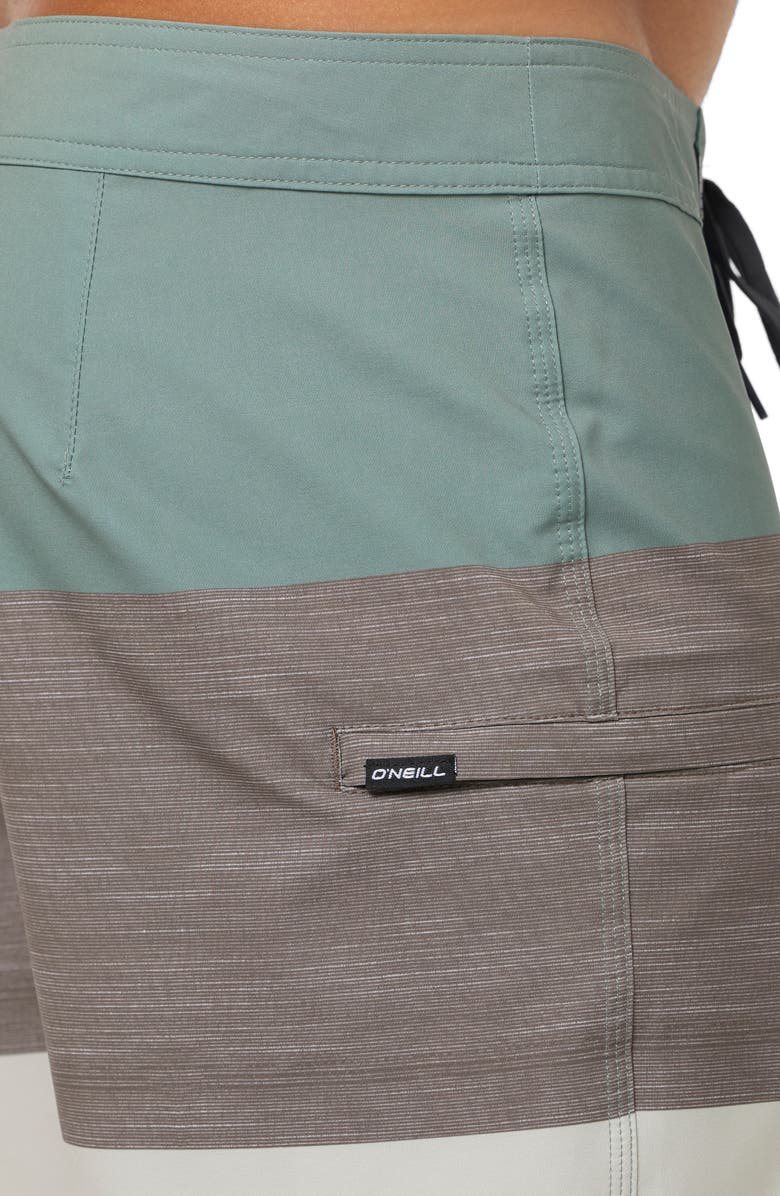 O'Neill Hyperfreak Heat Block Swim Trunks, Alternate, color, Sage