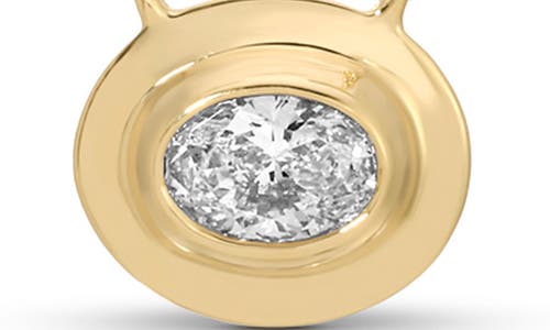 Ef Collection Oval Diamond Pendant Necklace