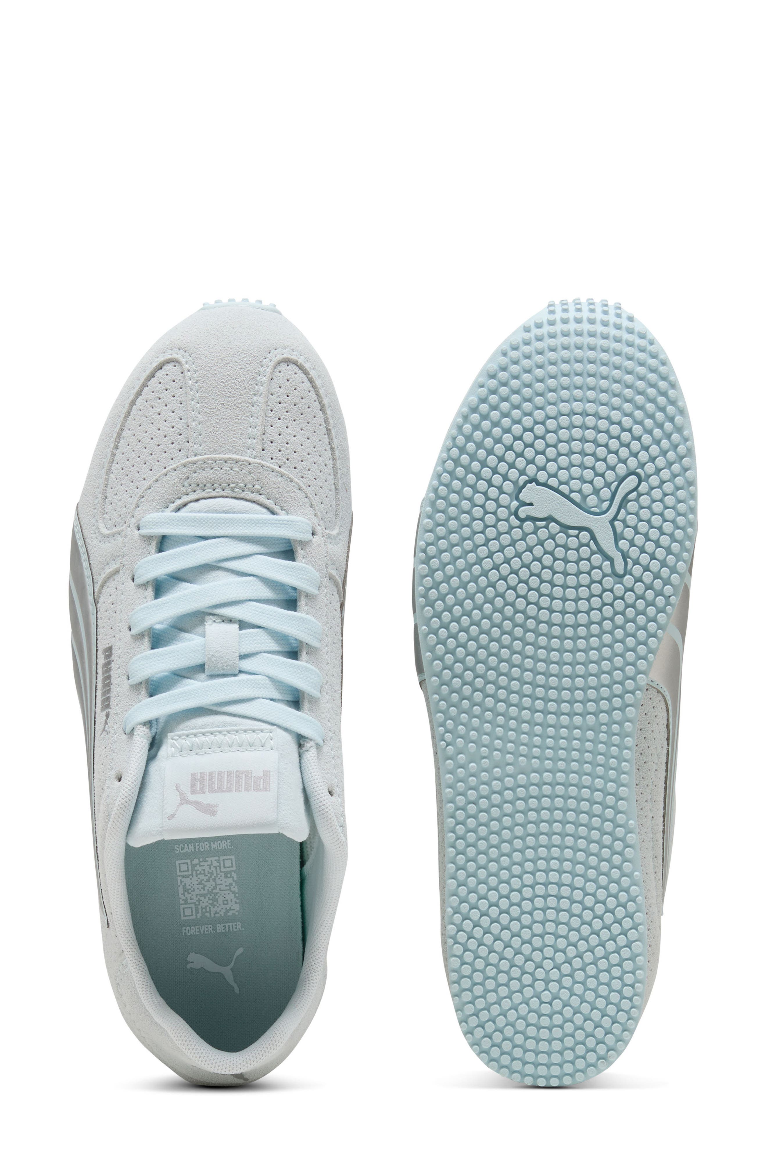 ST Track SD Reflective Sneaker, Alternate, color, AQUA GLOW/ PUMA SILVER