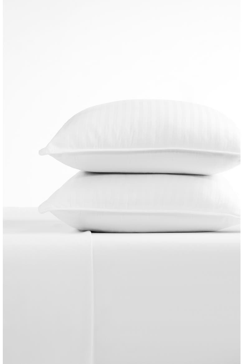 HOME SPUN Plush Down Alternative Gel Fiber Pillows - Pack of 2, Alternate, color, WHITE