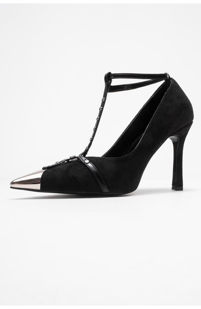 Prologue Shoes Juliana Pointed Toe Pump, Alternate, color, Black Suede