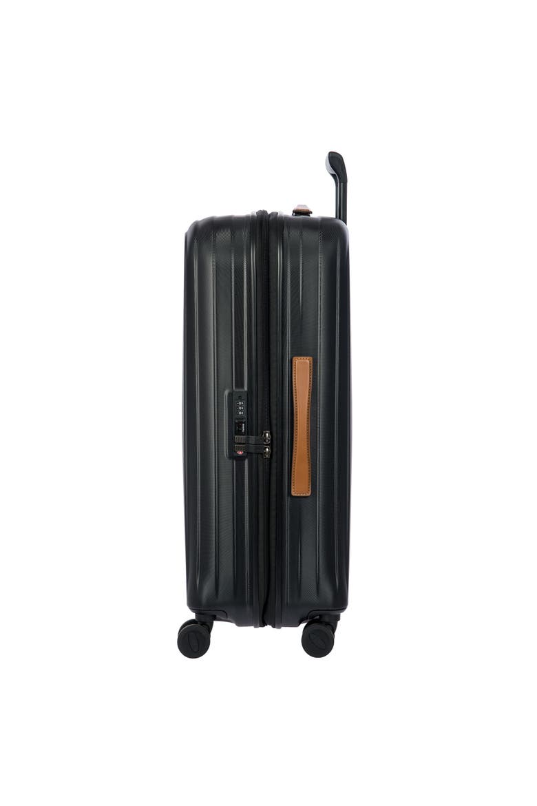 Taormina Hardside Expandable 27" Medium Checked Spinner Luggage, Alternate, color, Black