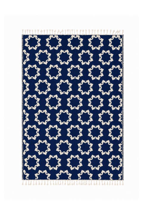 Rossette Reversible Organic Cotton Throw Blanket