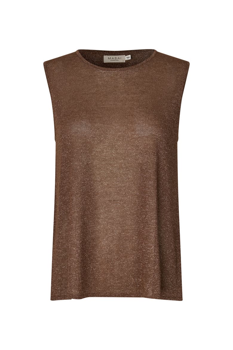 Mafarilynn Round Neck knit Top, Alternate, color, Sh. Chocolate