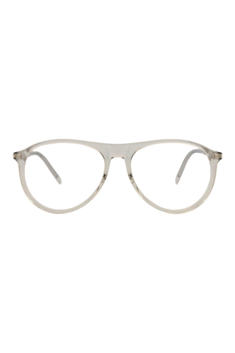 56mm Navigator Optical Frames, Main, color, BEIGE BEIGE TRANSPARENT