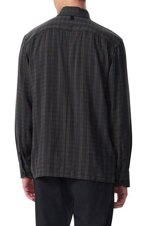 Rag & Bone Dalton Dobby Plaid Shirt In Black