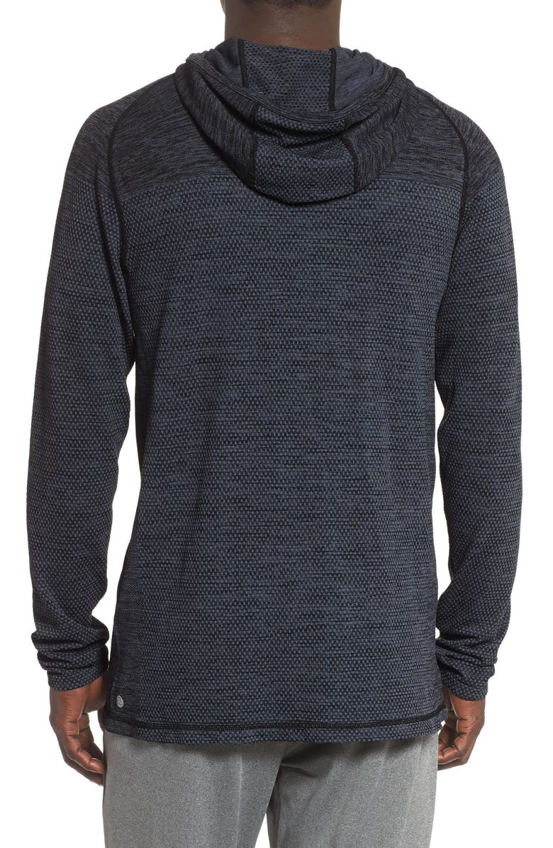 Zella Seamless Performance Pullover Hoodie, Alternate, color,