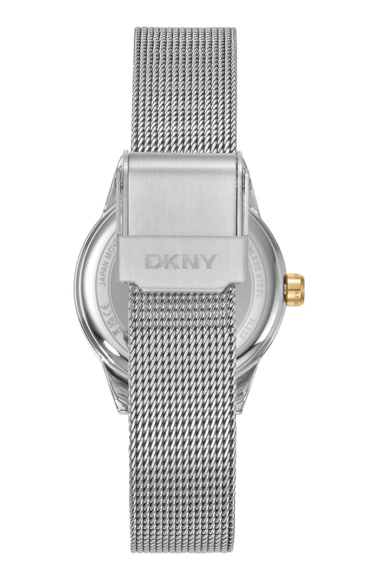 DKNY Milanese Mesh Strap Watch, 26mm, Alternate, color, Silver