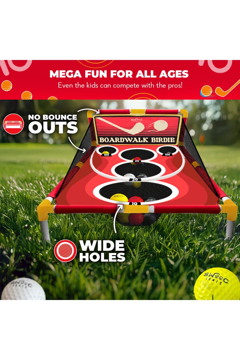 Boardwalk Birdie | Arcade Style Golf Game, Alternate, color, Red