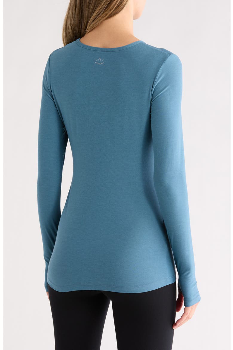 Classic Crewneck Pullover, Alternate, color, VINTAGE DENIM BLUE HEATHER