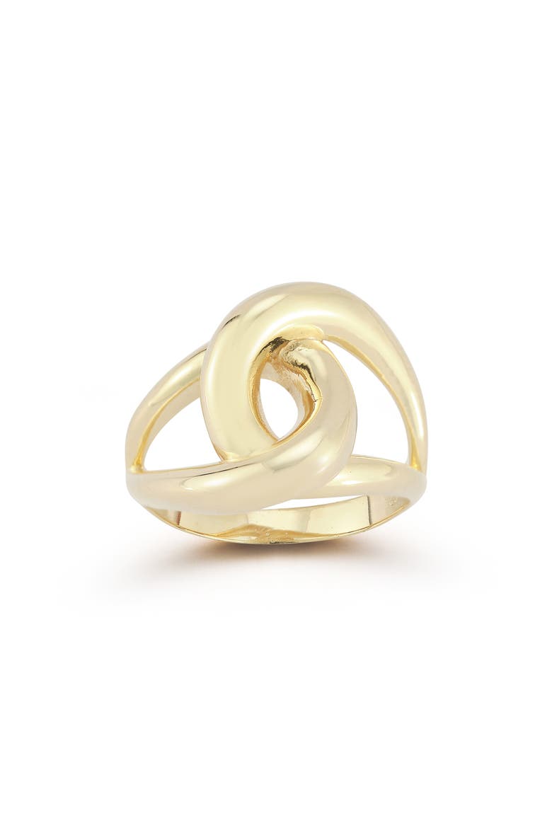 Bold Knot Ring, Main, color, GOLD