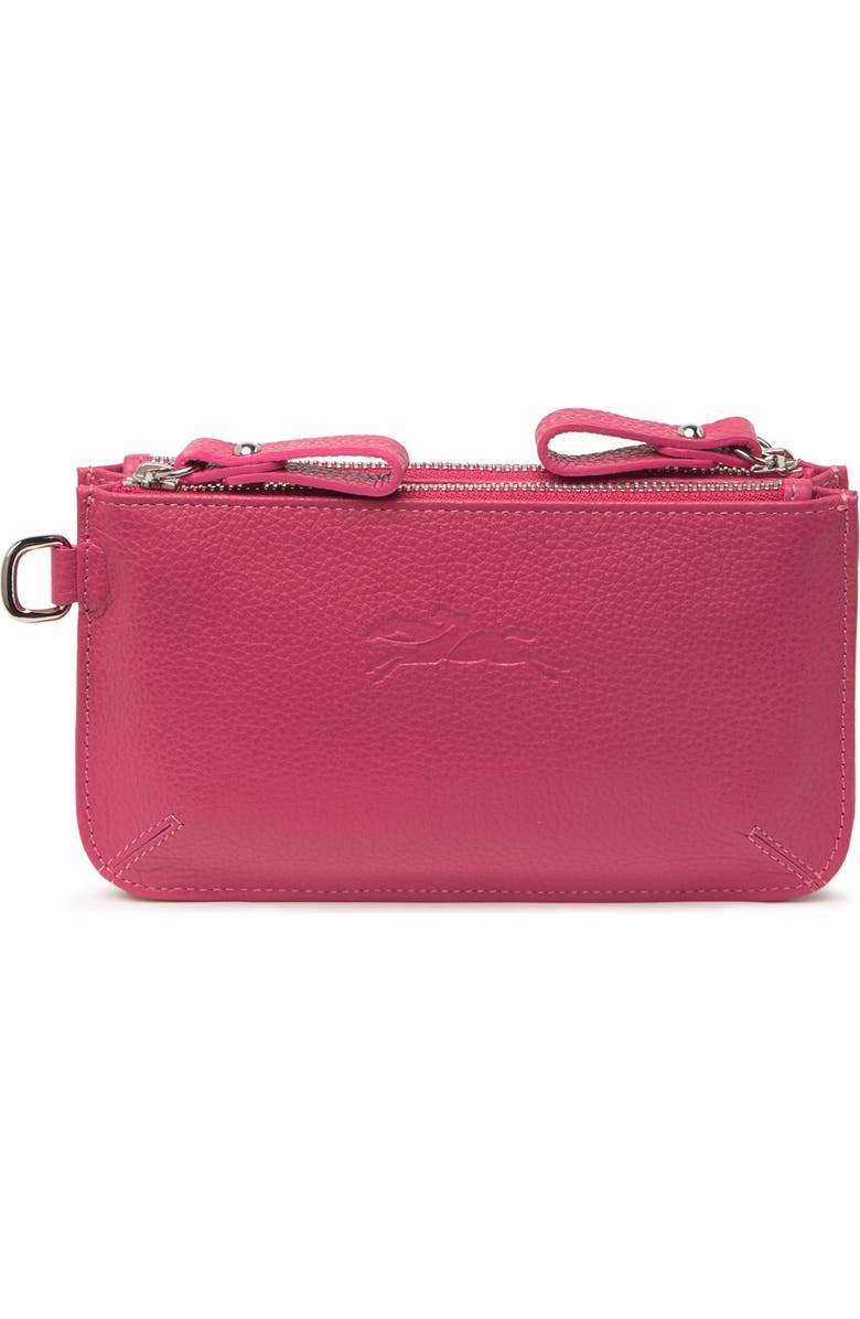 Longchamp Le Foulonne Double Zip Coin Purse, Alternate, color, Pink