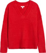 BP. Fuzzy V-Neck Sweater